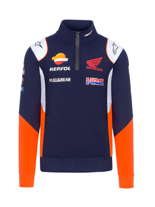 REPSOL HONDA HRC RACING REPLICA COLLECTION BLUE SWEATSHIRT Virtus 70 Motoworks