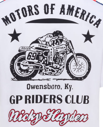 NICKY HAYDEN - MOTORS OF AMERICA - WHITE T-SHIRT