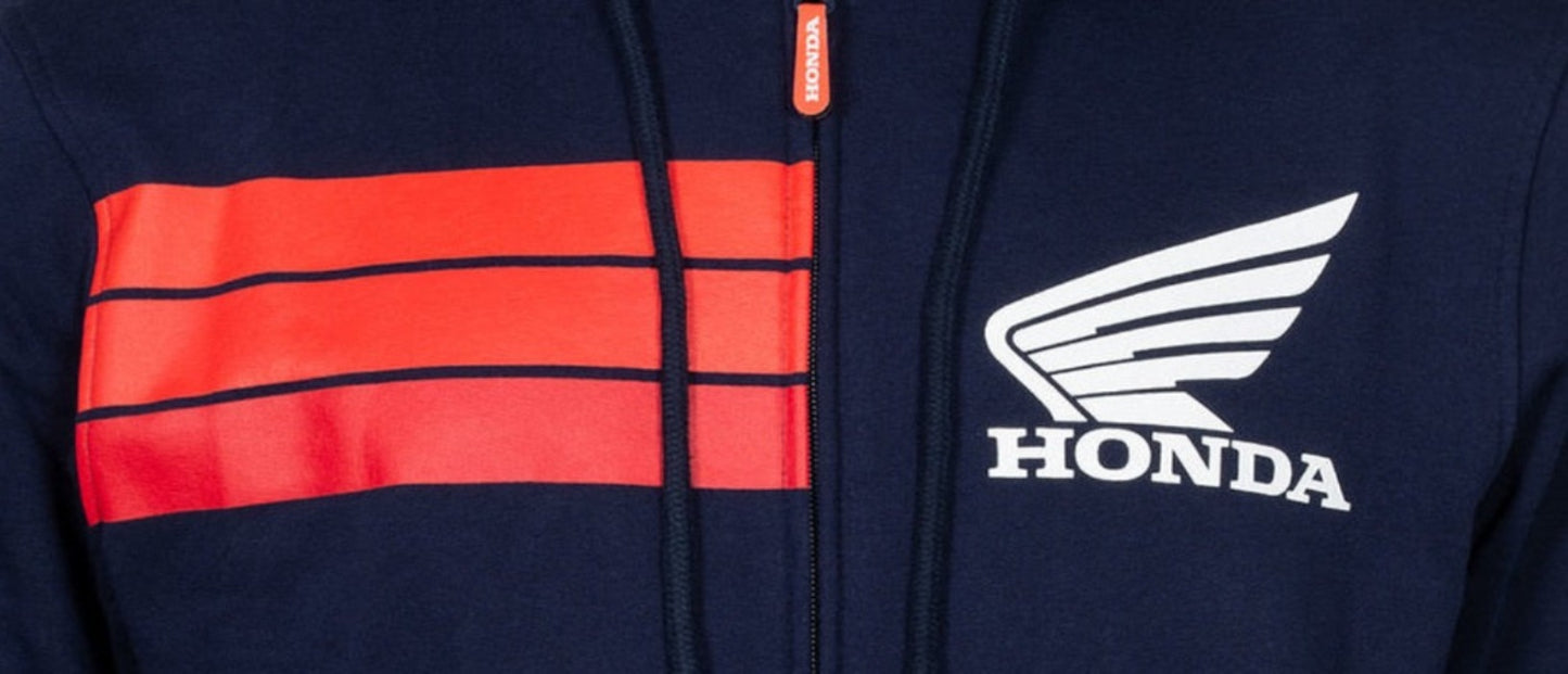 HONDA HRC RACING - 3 STRIPES BLUE - HOODIE