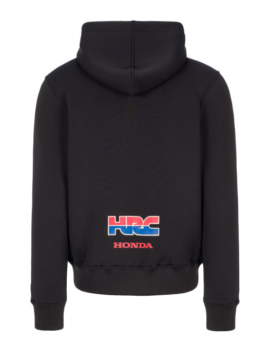 HONDA HRC RACING - 2 STRIPES - BLACK NEOPRENE - HOODIE