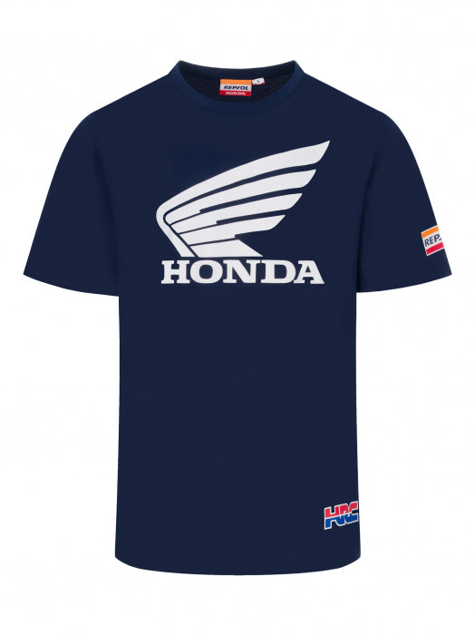 HONDA HRC RACING - WING LOGO - BLUE T-SHIRT