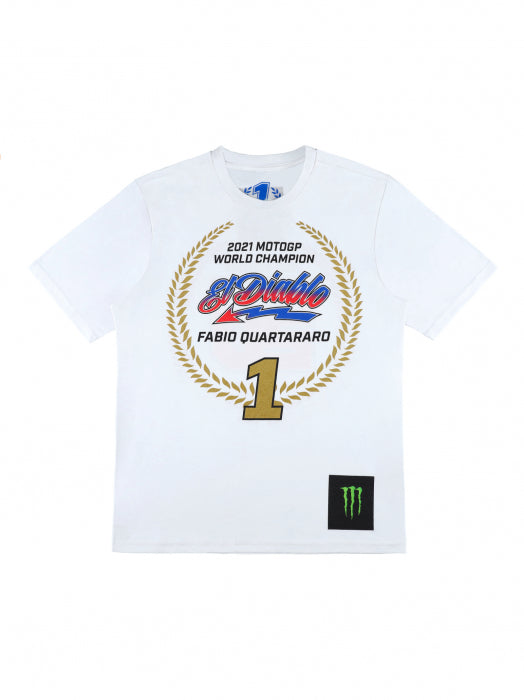 FABIO QUARTARARO - MOTOGP WORLD CHAMPION 2021 WHITE - T-SHIRT